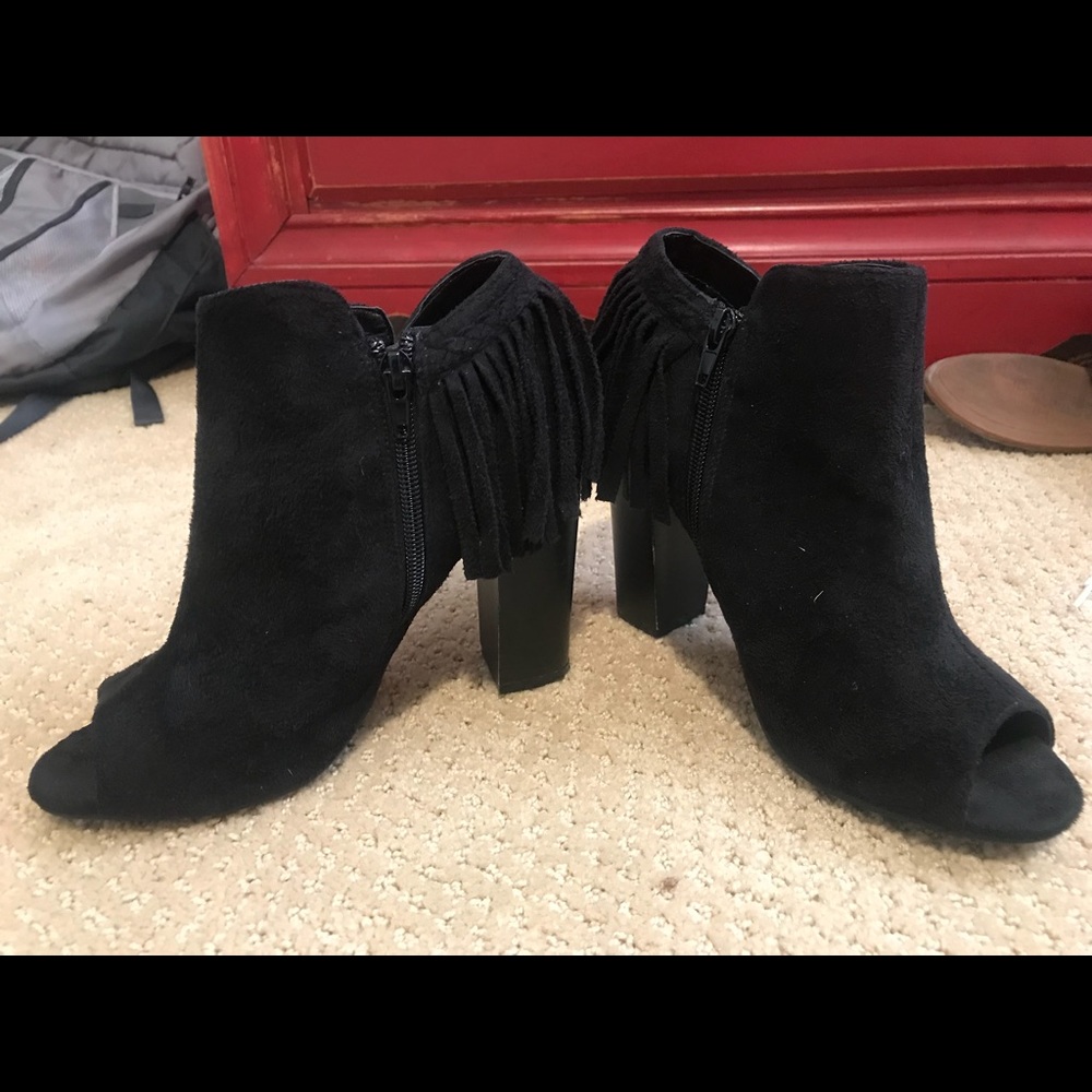 Black booties/ heels